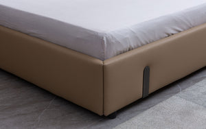 Penta Modern Leather Platform Bed