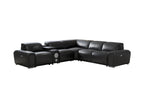 Tumbler Modern Leather Reclining Sectional With Speakers