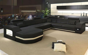 Bolinger Leather Sectional with Storage