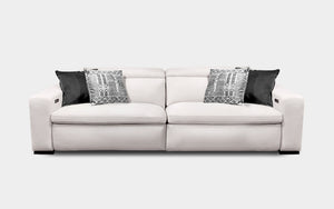 Janet 2pc Modern Fabric Sectional with Recliner