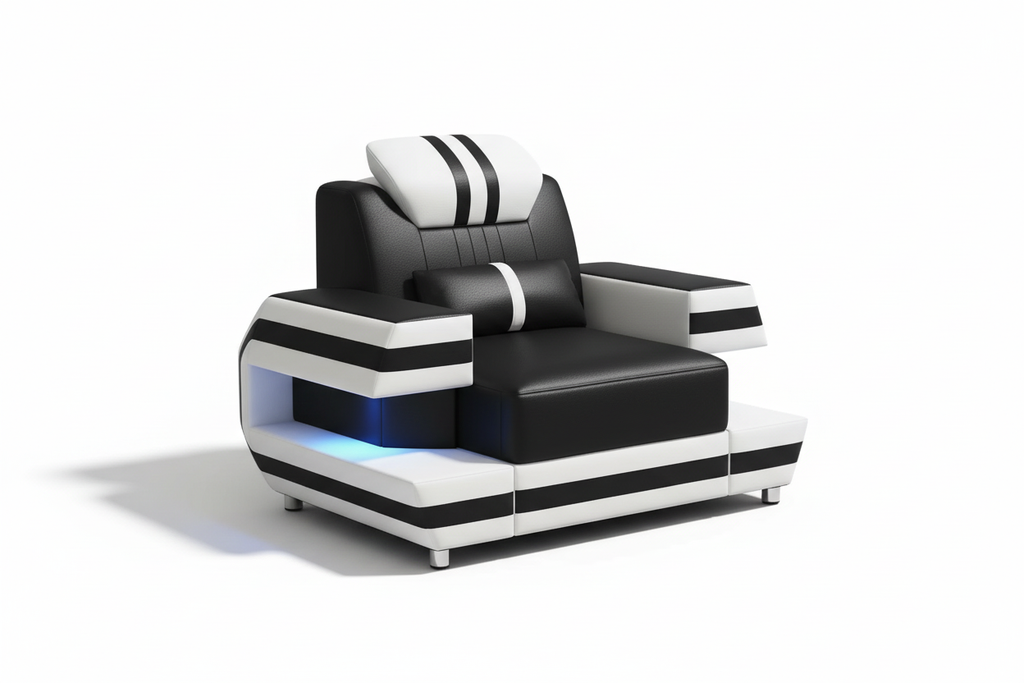 Aura Leather Sofa Set - Armchair