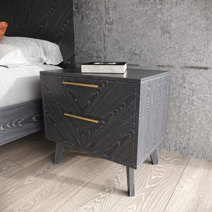 Modrest Dale - Modern Grey Ash Bedroom Set