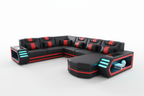 Eileend Leather Sectional Sofa with LED Lights | Futuristic Furniture