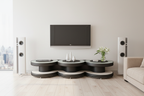 Emma TV Stand black cream Scandinavian
