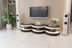 Emma TV Stand black white accurate
