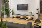 Emma TV Stand cream black zen