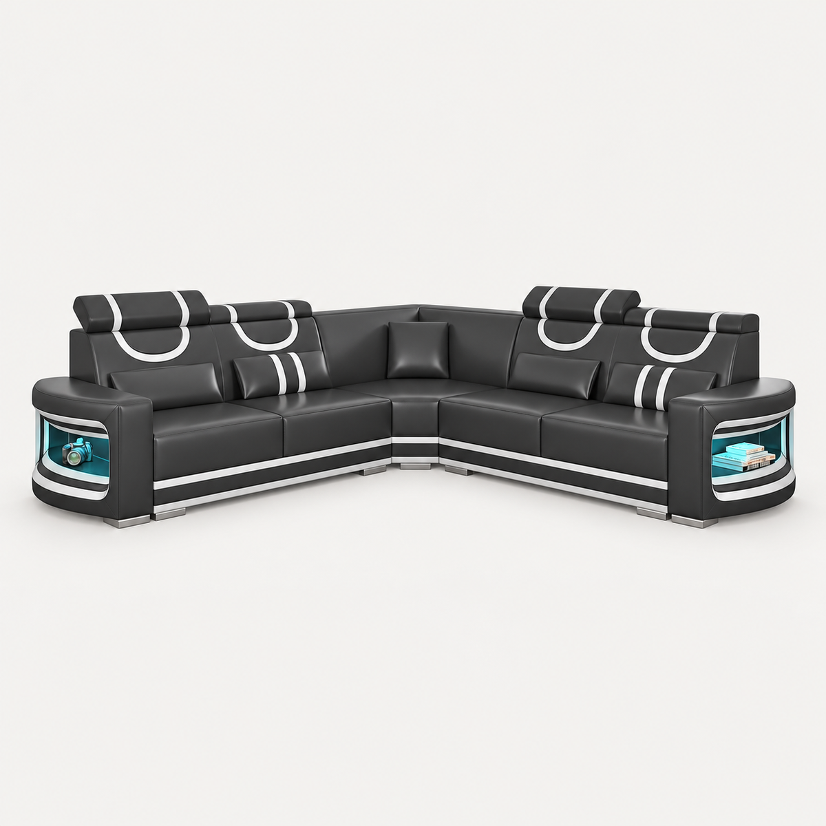 Luca Modern Corner Sectional with LED Light