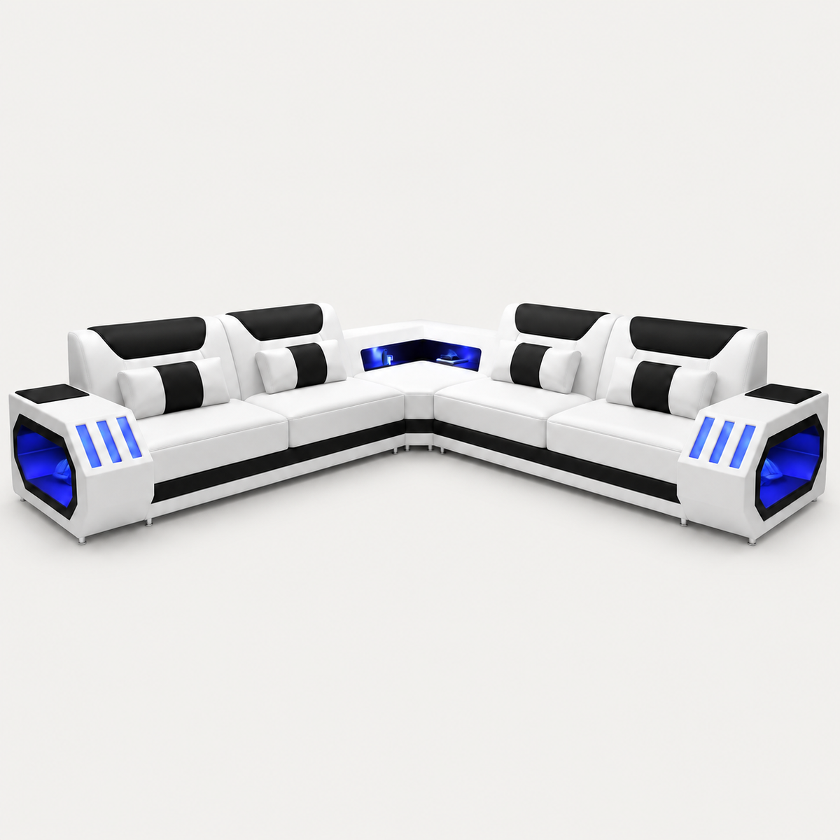 Omont Corner Sectional with Bluetooth Speaker & LED Lights | Smart Modular Sofa