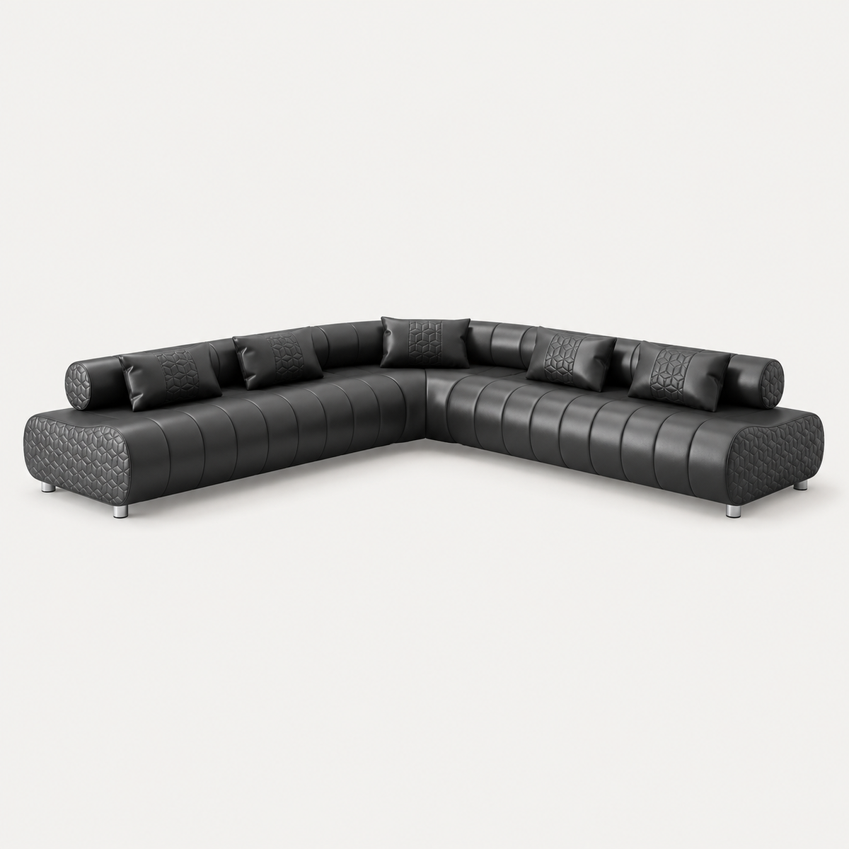 Puffer Modern Leather Sectional