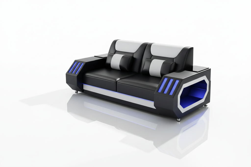 Omont 3-Piece Sofa Set - 2-seat loveseat with long shadow