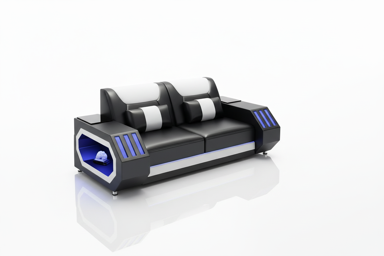 Omont 3-Piece Sofa Set - 2-seat loveseat with short shadow