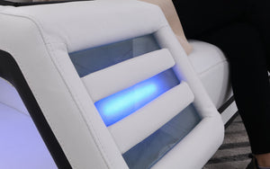 Eileend Leather Sectional Sofa with LED Lights | Futuristic Furniture