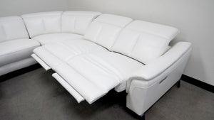 Rium Modern Leather Sectional With Recliners