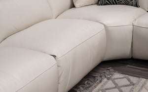 Rose Modern Leather Reclining Sectional