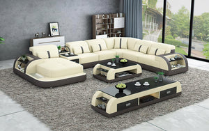 Blaylock Modern Sectional Sofa with LED Light