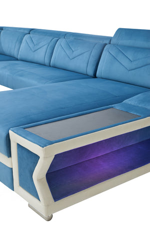 Boancy Led Modern Sectional with Side Storage | Futuristic LED Furniture