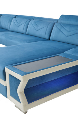 Boancy Led Modern Sectional with Side Storage | Futuristic LED Furniture