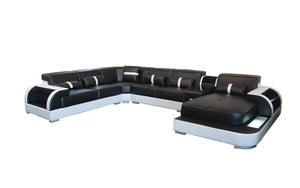 [Upgraded] Blaylock Modern Sectional Sofa with LED Light