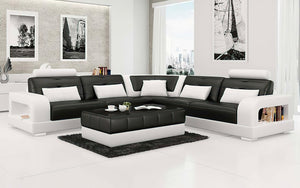 Ulubray Modern Leather Sectional