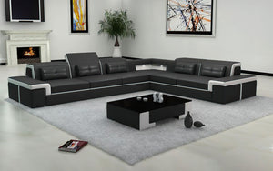 Yaphet Modern Leather Sectional