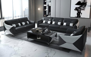 Bysic Leather Sofa Set