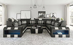 Cosmo XL U-Shape LED Sectional - Extra Large Party Couch for Big Spaces