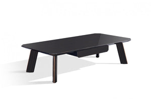 Chower Modern Ebony & Rosegold Coffee Table