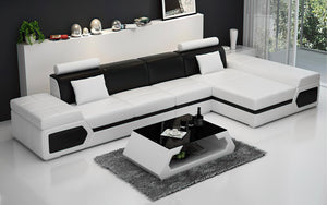 Lanz Small Modern Leather Sectional