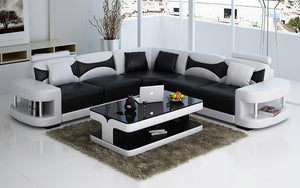 Critika Modern Leather Sectional