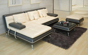 Uldir Mini Modern Leather Sectional