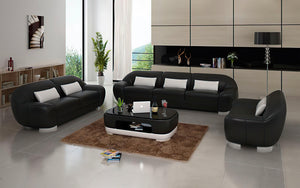 Semira Modern Leather Sofa Set