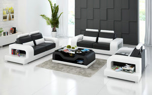 Tara Modern Leather Sofa Set