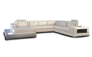 Theresa Modern U-Shape Leather Sectional