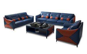 Bysic Leather Sofa Set