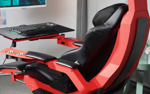 HAMISH ULTIMATE WORKING AND GAMING COMPUTER DESK WITH RECLINER