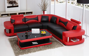 Critika Modern Leather Sectional