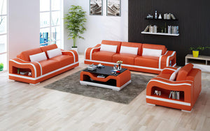 Asland Modern Leather Sofa Set