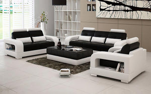 Ulubray Modern Leather Sofa Set