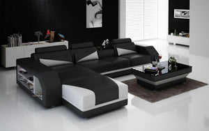 Kopp Leather Sectional With Storage