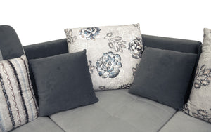 Selena Grey & Dark Grey Modular Tufted Sectional