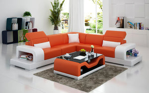 Gara Modern Leather Sectional