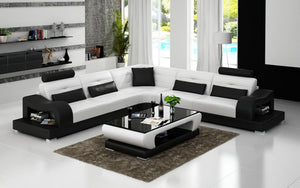 Nebula Modern Leather Sectional