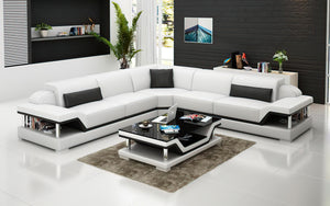 Taliya Modern Leather Sectional