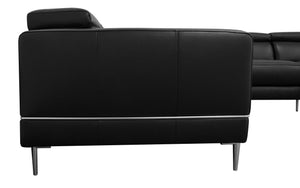 Violla Modern Leather Sectional with Recliner