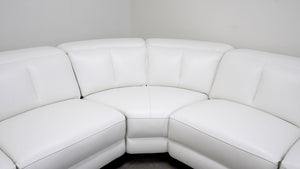 Rium Modern Leather Sectional With Recliners