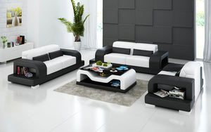 Gara Modern Leather Sofa Set