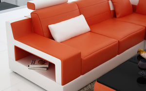 Hybra Modern U-Shape Leather Sectional