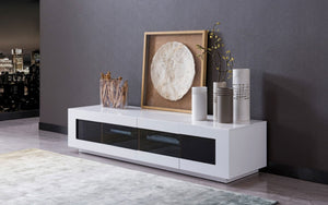 Owens Modern Small White TV Stand