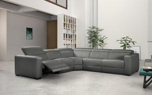 Mirage Reclining Sectional With Adjustable Headrest