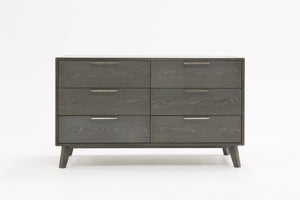 Salimon Modern Grey Wash Dresser&Mirror